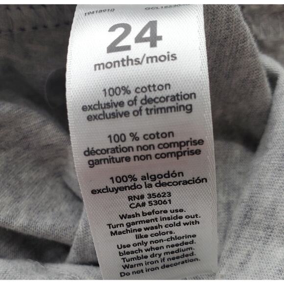 Carter's Toddler Gray and White Polka Dot 1 Piece Outfit 24 Months New‎ - Picture 4 of 5